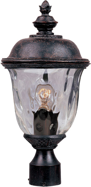 Carriage House DC 19.5' Single Light Outdoor Post Mount in Oriental Bronze