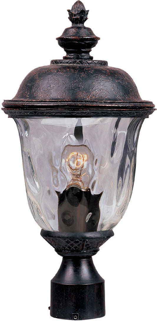 Carriage House DC 19.5" Single Light Outdoor Post Mount in Oriental Bronze