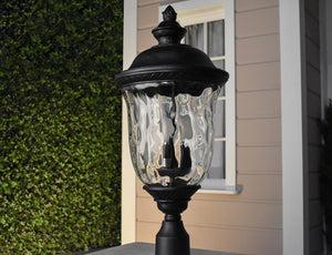 Carriage House DC 19.5' Single Light Outdoor Pole/Post Mount in Oriental Bronze