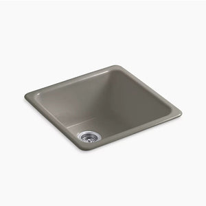 Iron/Tones 20.88' x 20.88' x 10' Enameled Cast Iron Single-Basin Dual-Mount Kitchen Sink in Cashmere