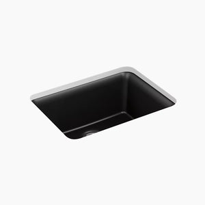 Cairn 18.31' x 24.5' x 10.19' Neoroc Single-Basin Undermount Kitchen Sink in Matte Black