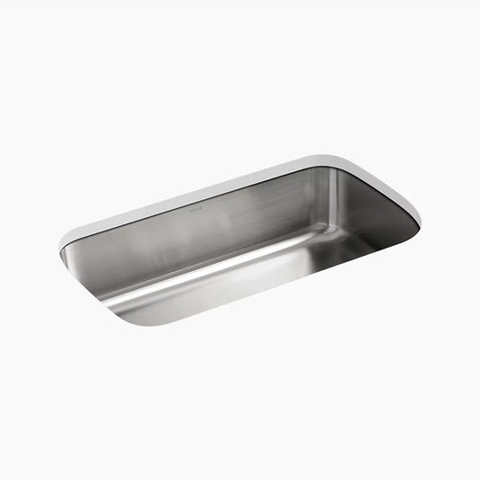 Undertone 17.75" x 31.5" x 8" Stainless Steel Single-Basin Undermount Kitchen Sink