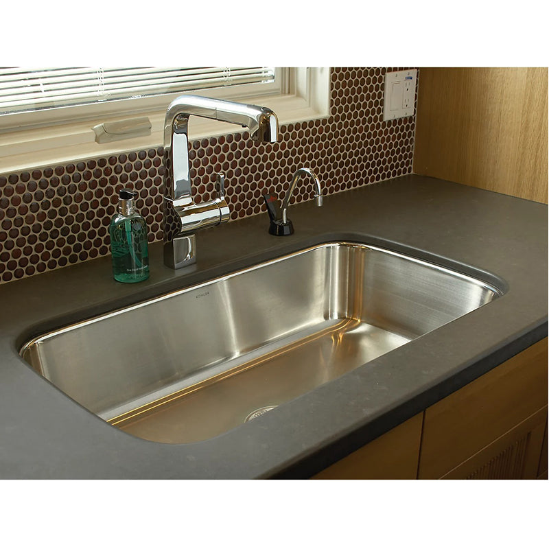 Undertone 17.75' x 31.5' x 8' Stainless Steel Single-Basin Undermount Kitchen Sink