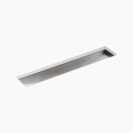 Undertone 8.25" x 43" x 6.31" Stainless Steel Single-Basin Undermount Kitchen Sink