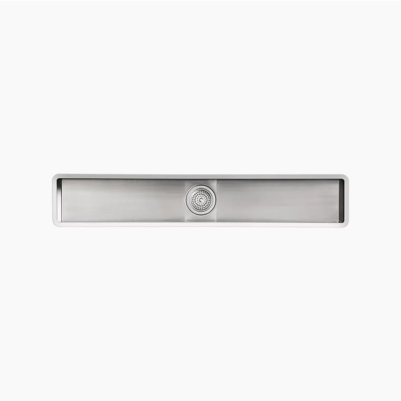Undertone 8.25' x 43' x 6.31' Stainless Steel Single-Basin Undermount Kitchen Sink
