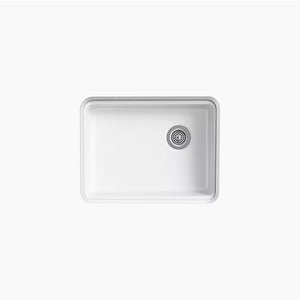 Riverby 22' x 25' x 5.88' Enameled Cast Iron Single-Basin Undermount Kitchen Sink in White