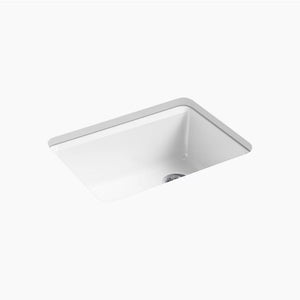 Riverby 22' x 27' x 9.63' Enameled Cast Iron Single-Basin Undermount Kitchen Sink in Dune
