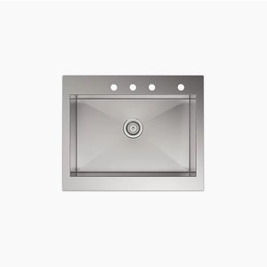 Vault 24.31' x 29.75' x 9.31' Stainless Steel Single-Basin Farmhouse Kitchen Sink