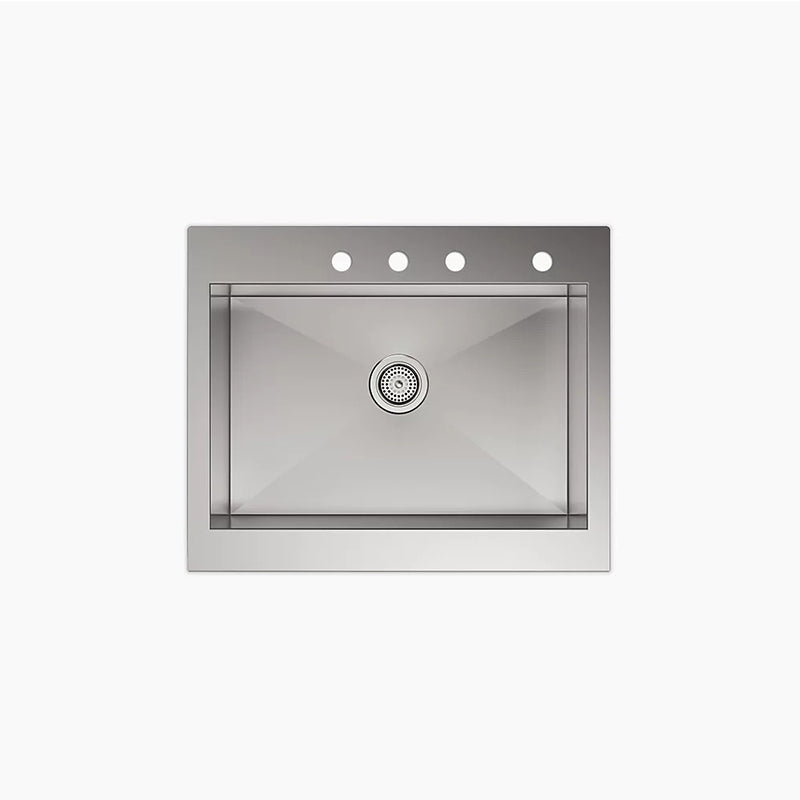 Vault 24.31' x 29.75' x 9.31' Stainless Steel Single-Basin Farmhouse Kitchen Sink