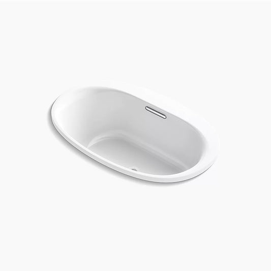 Underscore Oval 59.69" x 35.75" x 21" Drop-In Bathtub in White