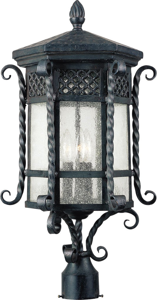 Scottsdale 25.5" 3 Light Outdoor Post Mount in Country Forge