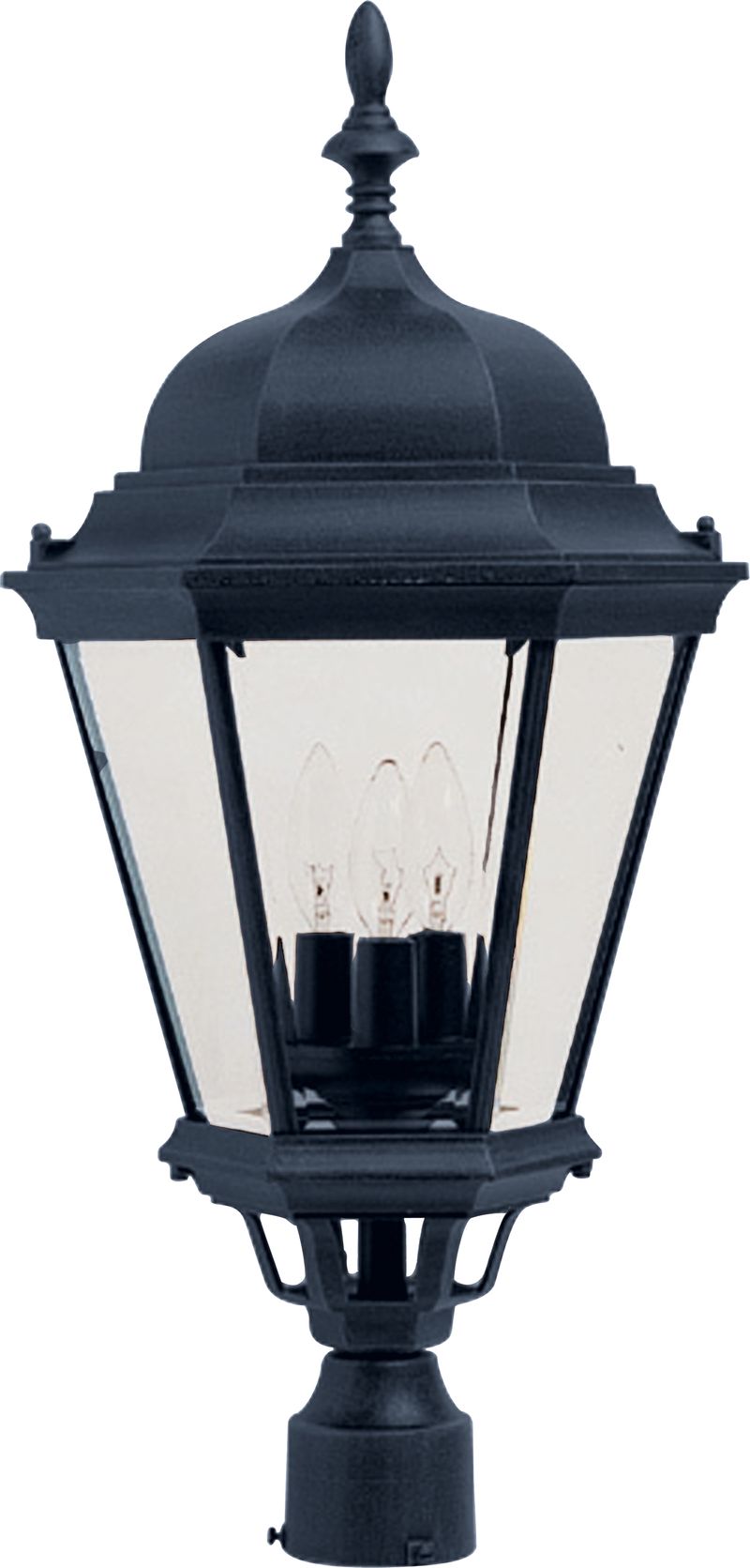 Westlake 28' 3 Light Outdoor Post Mount in Black