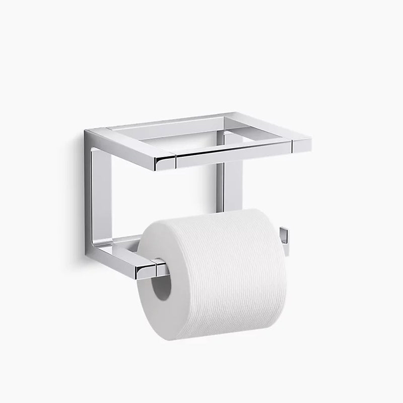 Draft 5.94' Toilet Paper Holder in Polished Chrome