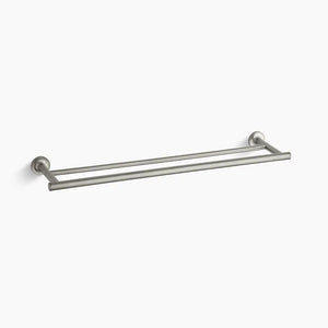 Purist 24.94' Double Towel Bar in Vibrant Brushed Nickel