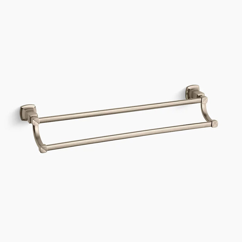 Margaux 24' Double Towel Bar in Vibrant Brushed Bronze