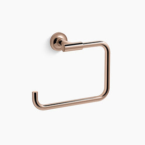 Purist 8.88' Towel Ring in Vibrant Rose Gold