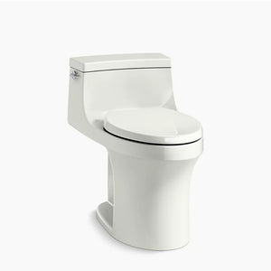 San Souci Comfort Height Elongated 1.28 gpf One-Piece Toilet in Dune