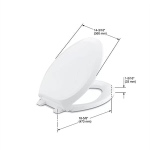 French Curve Quiet-Close Elongated Toilet Seat in Sandbar