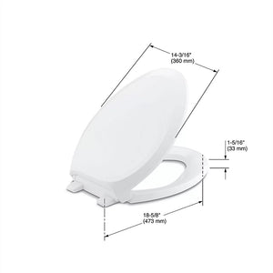 French Curve Quiet-Close Elongated Toilet Seat in Dune