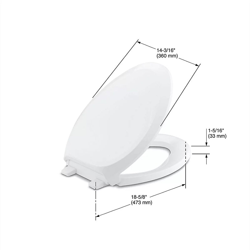 French Curve Quiet-Close Elongated Toilet Seat in Dune