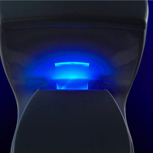 Reveal Nightlight Quiet-Close Elongated Toilet Seat in Black Black