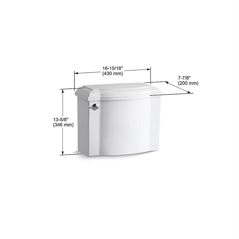 Devonshire 1.28 gpf Toilet Tank in Ice Grey