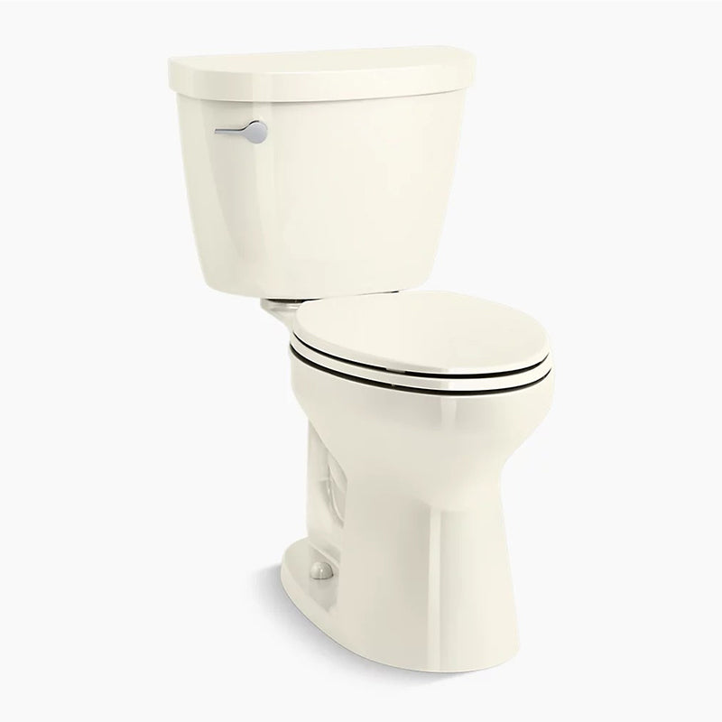 Cimarron Comfort Height Elongated 1.28 gpf Two-Piece Toilet in Biscuit