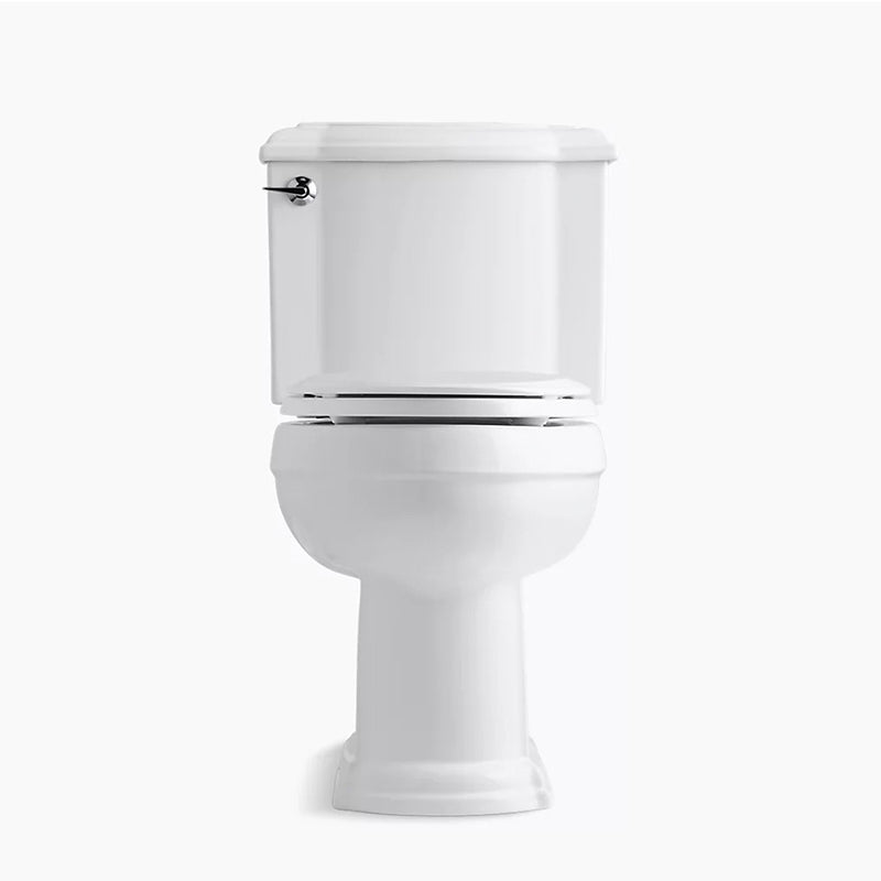 Devonshire Comfort Height Elongated 1.28 gpf Two-Piece Toilet in Ice Grey