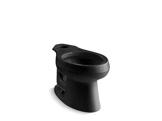 Wellworth Elongated Toilet Bowl in Black Black with Pressure Lite Flush Technology