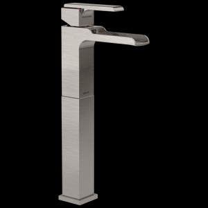 Ara Vessel Single-Handle Waterfall Bathroom Faucet in Stainless