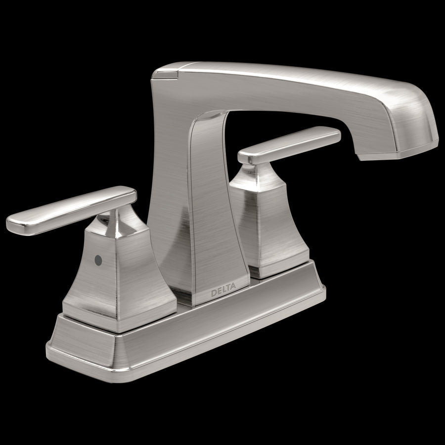 Ashlyn Centerset Two-Handle Bathroom Faucet in Stainless - Drain Included
