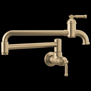 Broderick Pot Filler Kitchen Faucet in Champagne Bronze