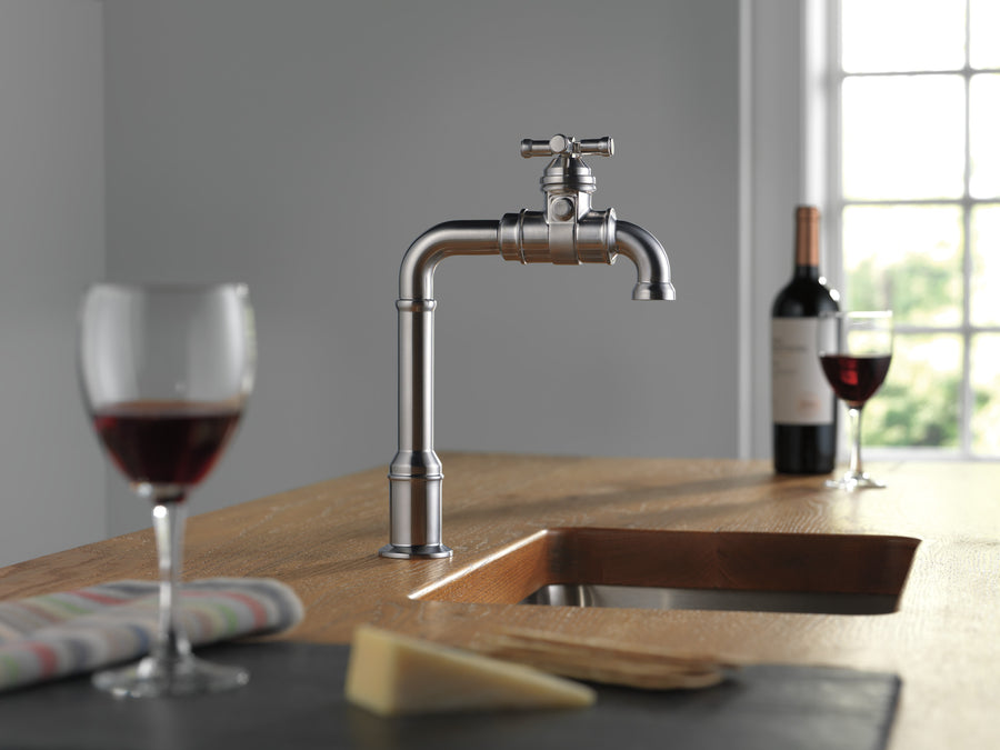 Broderick Bar Kitchen Faucet in Arctic Stainless
