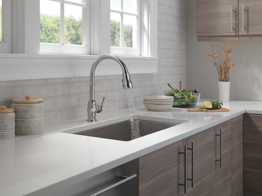 Broderick Pull-Down Kitchen Faucet in Arctic Stainless