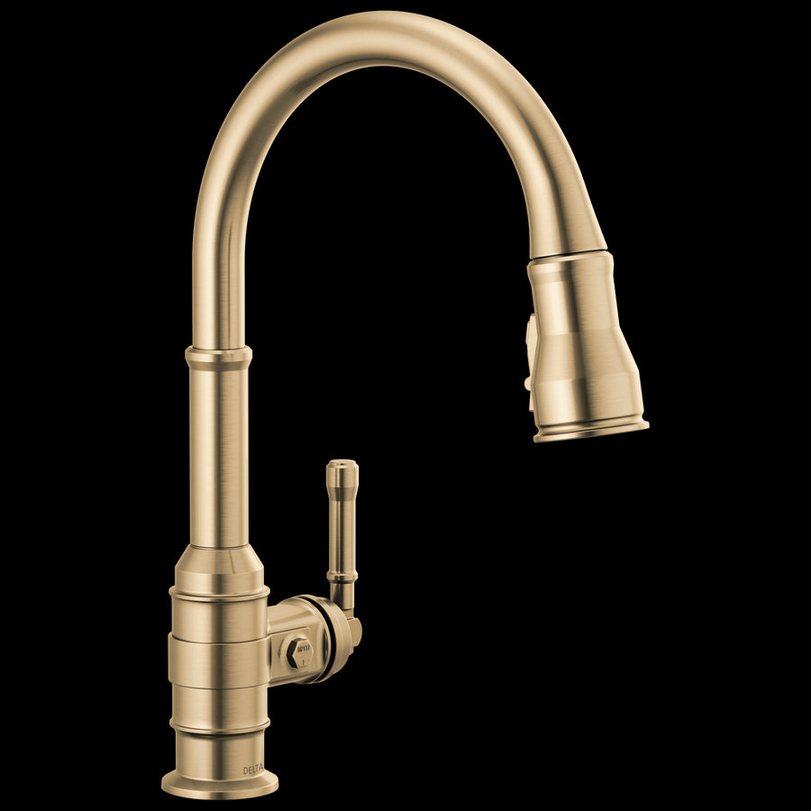 Broderick Pull-Down Kitchen Faucet in Champagne Bronze