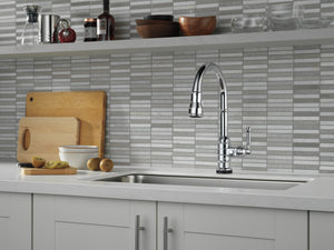 Broderick Pull-Down Kitchen Faucet in Arctic Stainless with Touch Tech