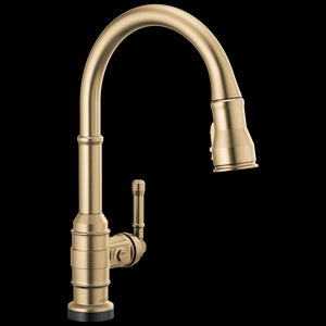Broderick Pull-Down Kitchen Faucet in Champagne Bronze with Touch Tech
