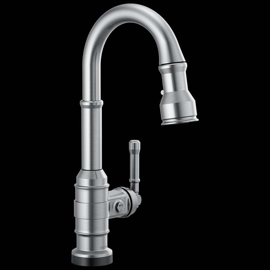 Broderick Pull-Down Bar Kitchen Faucet in Arctic Stainless with Touch Tech