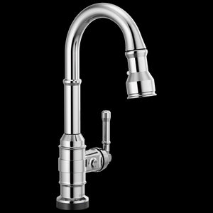 Broderick Pull-Down Bar Kitchen Faucet in Chrome with Touch Tech