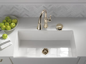 Cassidy Pull-Down Kitchen Faucet in Lumicoat Polished Nickel