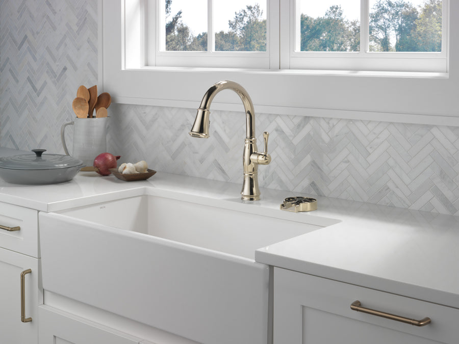 Cassidy Pull-Down Kitchen Faucet in Lumicoat Polished Nickel