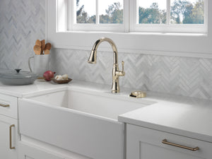 Cassidy Pull-Down Kitchen Faucet in Lumicoat Polished Nickel