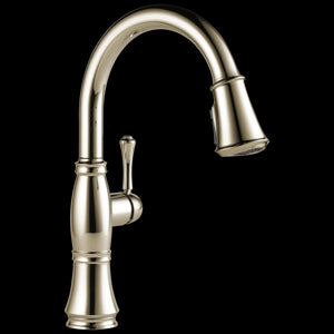 Cassidy Pull-Down Kitchen Faucet in Lumicoat Polished Nickel