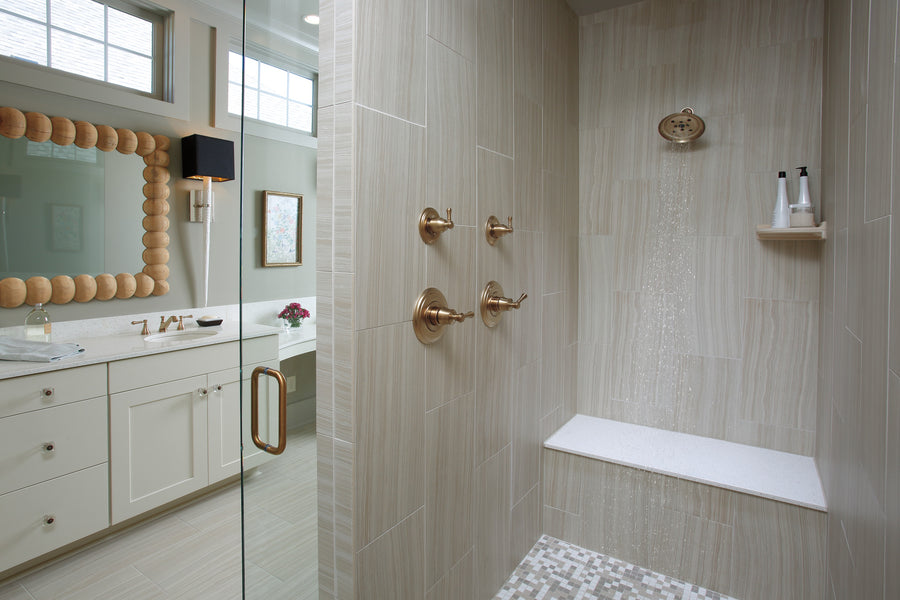 Cassidy Shower Only Faucet in Champagne Bronze - Less Handle