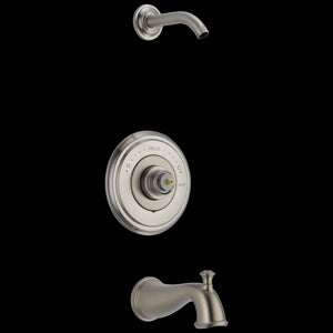 Cassidy Tub & Shower Faucet in Stainless - Less Handle
