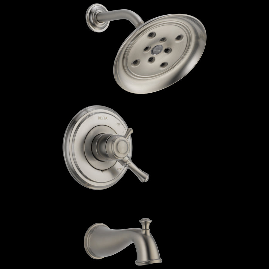 Cassidy Single-Handle Pressure Balance Tub & Shower Faucet in Stainless