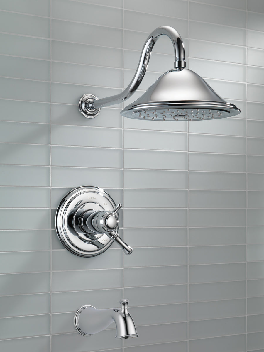 Cassidy Single-Handle Thermostatic Tub & Shower Faucet in Chrome