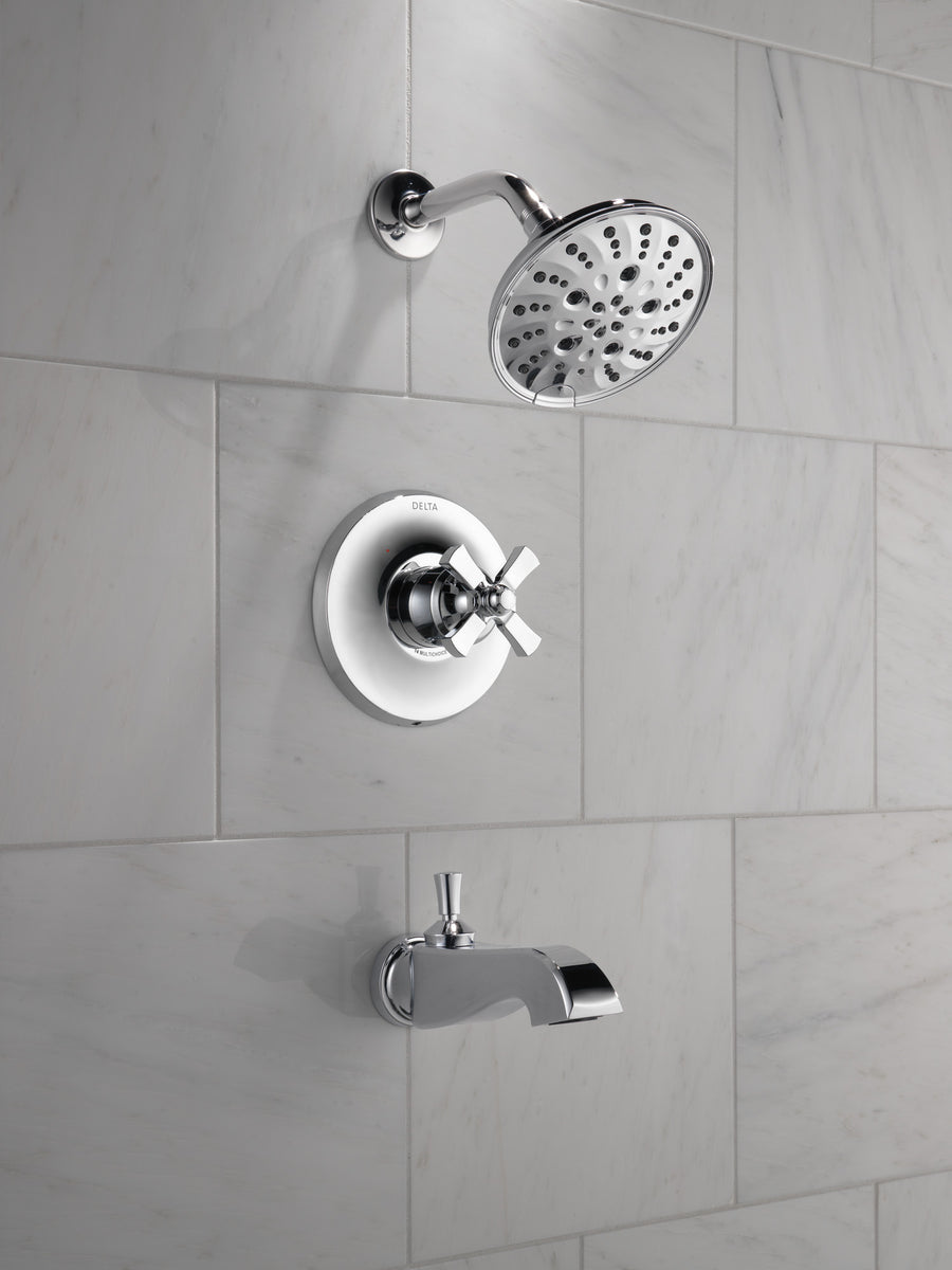 Dorval Volume Cross Handle Kit in Chrome