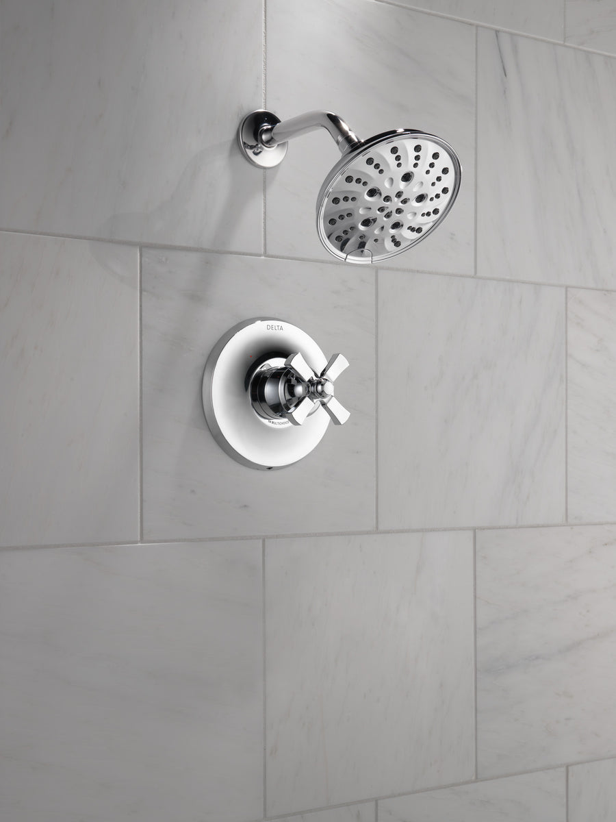 Dorval Volume Cross Handle Kit in Chrome