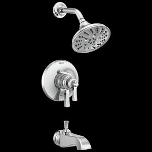 Dorval Two-Handle Pressure Balance Tub & Shower Faucet in Chrome